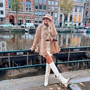 ❗️Last❗️Zara Beige water repellent padded jacket